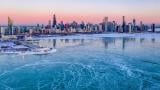 Chicago skyline in winter. (Aerial_Views / iStock)