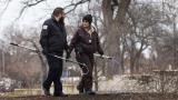 A Chicago Animal Care and Control inspector, right, and a warden from Cook County Animal Control fan out around the Peggy Notebaert Nature Museum in Lincoln Park to look for a possible coyote den, Thursday morning, Jan. 9, 2020. (Ashlee Rezin Garcia / Chicago Sun-Times via AP) A Chicago Animal Care and Control inspector, right, and a warden from Cook County Animal Control fan out around the Peggy Notebaert Nature Museum in Lincoln Park to look for a possible coyote den, Thursday morning, Jan. 9, 2020. (Ashlee Rezin Garcia / Chicago Sun-Times via AP)