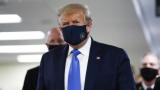 President Donald Trump wears a mask as he walks down the hallway during his visit to Walter Reed National Military Medical Center in Bethesda, Md., Saturday, July 11, 2020. (AP Photo / Patrick Semansky) President Donald Trump wears a mask as he walks down the hallway during his visit to Walter Reed National Military Medical Center in Bethesda, Md., Saturday, July 11, 2020. (AP Photo / Patrick Semansky)