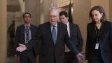Senate Majority Leader Mitch McConnell, R-Ky., arrives for a closed meeting with fellow Republicans as he strategizes about the looming impeachment trial of President Donald Trump, at the Capitol in Washington, Tuesday, Jan. 7, 2020. (AP Photo / J. Scott Applewhite) Senate Majority Leader Mitch McConnell, R-Ky., arrives for a closed meeting with fellow Republicans as he strategizes about the looming impeachment trial of President Donald Trump, at the Capitol in Washington, Tuesday, Jan. 7, 2020. (AP Photo / J. Scott Applewhite)