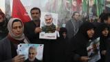 Mourners holding posters of Iranian Gen. Qassem Soleimani attend a funeral ceremony for him and his comrades, who were killed in Iraq in a U.S. drone strike on Friday, at the Enqelab-e-Eslami (Islamic Revolution) Square in Tehran, Iran, Monday, Jan. 6, 2020. (AP Photo / Ebrahim Noroozi) Mourners holding posters of Iranian Gen. Qassem Soleimani attend a funeral ceremony for him and his comrades, who were killed in Iraq in a U.S. drone strike on Friday, at the Enqelab-e-Eslami (Islamic Revolution) Square in Tehran, Iran, Monday, Jan. 6, 2020. (AP Photo / Ebrahim Noroozi)