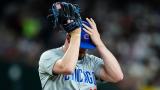 Chicago Cubs relief pitcher Luke Little pauses on the mound during the fifth inning of the team's baseball game against the Arizona Diamondbacks Tuesday, April 16, 2024, in Phoenix. (AP Photo / Ross D. Franklin)