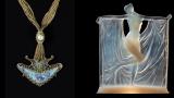 A necklace and a piece by Lalique are on display at the Driehaus Museum. (Credit: Michael Tropea) 