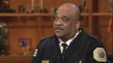 Chicago Police Superintendent Eddie Johnson appears on “Chicago Tonight” on Nov. 14, 2019. (WTTW News) Chicago Police Superintendent Eddie Johnson appears on “Chicago Tonight” on Nov. 14, 2019. (WTTW News)