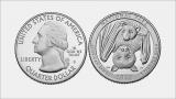 The first national park quarter to be released for circulation in 2020 will feature the National Park of American Samoa, home to giant fruit bats. (Credit: United States Mint) The first national park quarter to be released for circulation in 2020 will feature the National Park of American Samoa, home to giant fruit bats. (Credit: United States Mint)