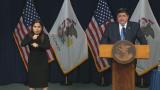 Gov. J.B. Pritzker discusses new state guidelines for recreational sports on Wednesday, July 29, 2020. (WTTW News) Gov. J.B. Pritzker discusses new state guidelines for recreational sports on Wednesday, July 29, 2020. (WTTW News)