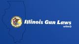 A graphic that says "Illinois Gun Laws." (WTTW News)