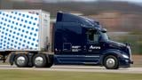 A self-driving tractor trailer maneuvers around a test track in Pittsburgh, Thursday, March 14, 2024. The truck is owned by Pittsburgh-based Aurora Innovation Inc. Late this year, Aurora plans to start hauling freight on Interstate 45 between the Dallas and Houston areas with 20 driverless trucks. (AP Photo / Gene J. Puskar)