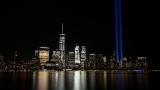 In this Sept. 11, 2017, file photo, the Tribute in Light illuminates in the sky above the Lower Manhattan area of New York, as seen from across the Hudson River in Jersey City, N.J. (AP Photo / Jason DeCrow, File) In this Sept. 11, 2017, file photo, the Tribute in Light illuminates in the sky above the Lower Manhattan area of New York, as seen from across the Hudson River in Jersey City, N.J. (AP Photo / Jason DeCrow, File)