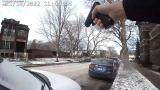 Body camera footage shows a Jan. 18, 2022, shooting in which a University of Chicago police officer and 27-year-old man exchanged gunfire. (University of Chicago Police Department) Body camera footage shows a Jan. 18, 2022, shooting in which a University of Chicago police officer and 27-year-old man exchanged gunfire. (University of Chicago Police Department)
