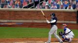 New York Yankees’ Clint Frazier, left, watches his two-run home run against the New York Mets during the fourth inning of a baseball spring training game Saturday, July 18, 2020, in New York. (AP Photo / Adam Hunger) New York Yankees’ Clint Frazier, left, watches his two-run home run against the New York Mets during the fourth inning of a baseball spring training game Saturday, July 18, 2020, in New York. (AP Photo / Adam Hunger)