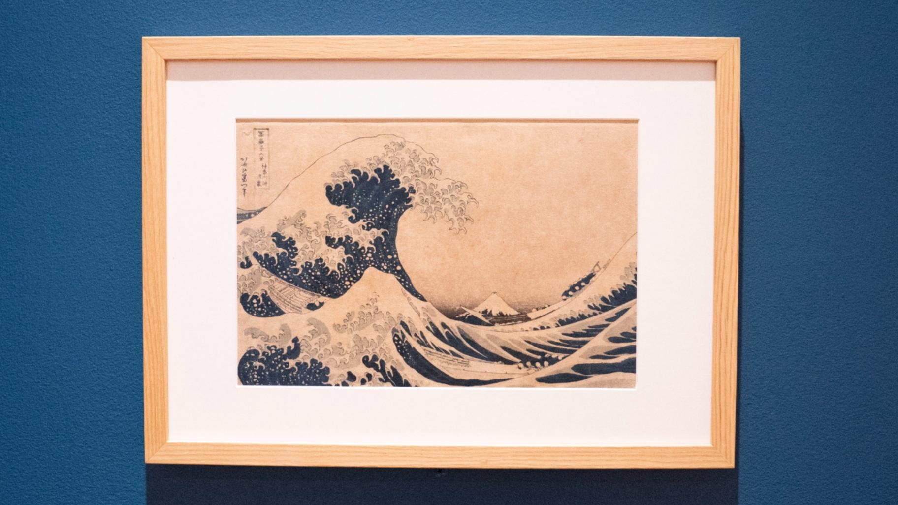 Katsushika Hokusai’s “Under the Wave Off Kanagawa” at the Cleve Carney Museum of Art. (Margo Hawk)