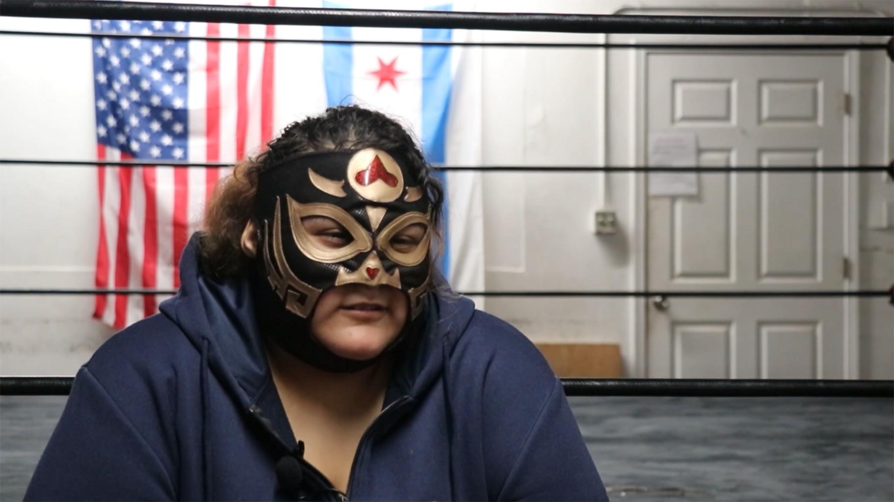 Lady Tigress is a Mexican American luchadora based in Chicago. (Medill School of Journalism)