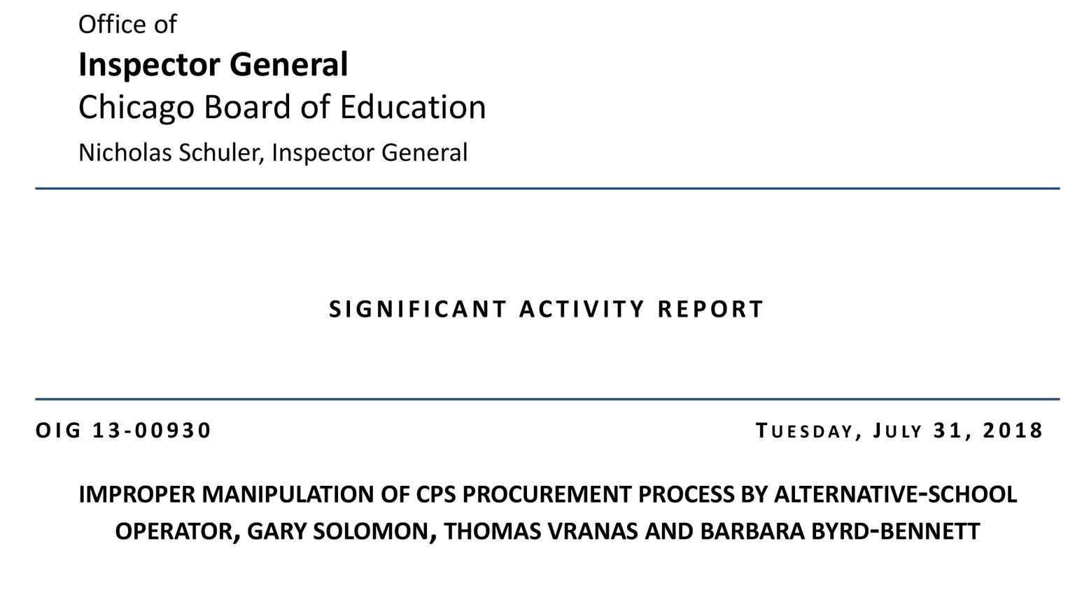 Document: Read the report