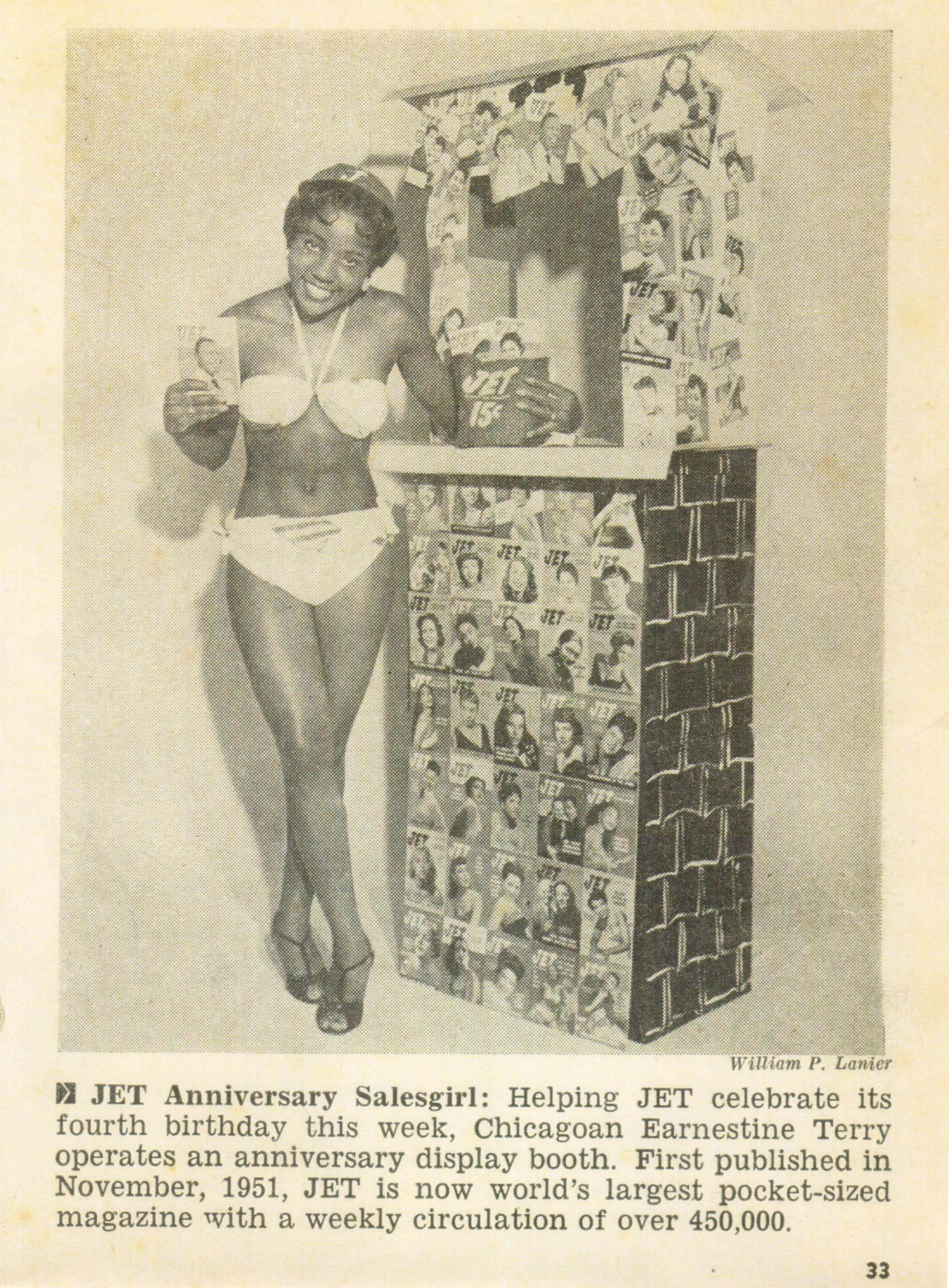 Ernestine Terry poses for Jet magazine in 1955. (Courtesy of Ernestine Terry)