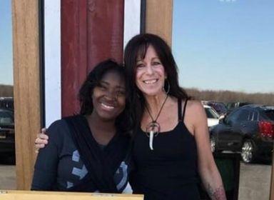 Tameka Walton, who organized the virtual memorial, poses with Catherine Ashton in 2019. (Courtesy of Tameka Walton)