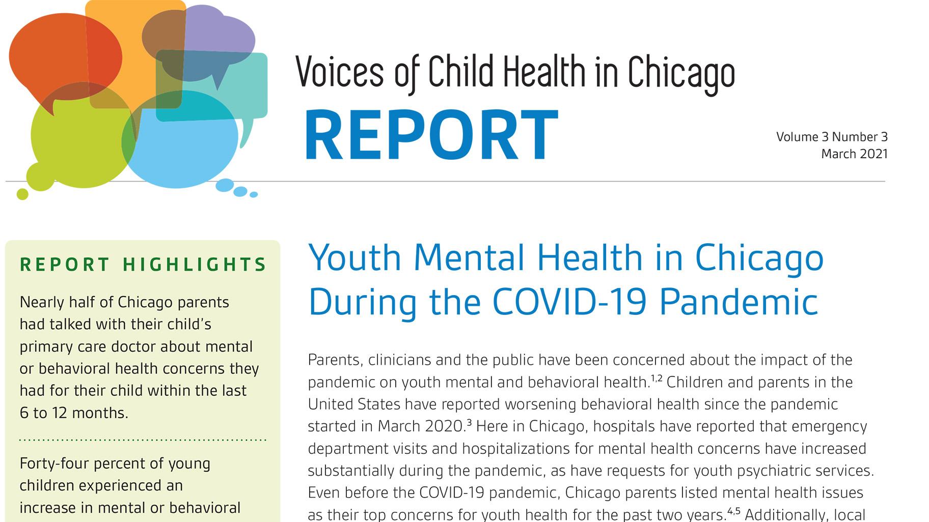 Document: Read the Voices of Child Health in Chicago Report