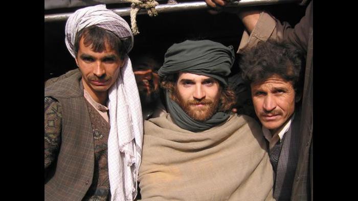“Best way to get through a checkpoint? Dress up. In northern Afghanistan, 2002” (Courtesy of Jeffrey Gettleman)