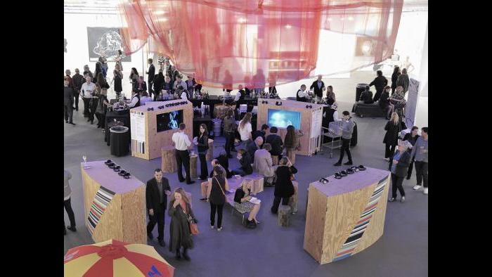 Expo video curated by Astria Suparak. (Photo by Dan Rest)