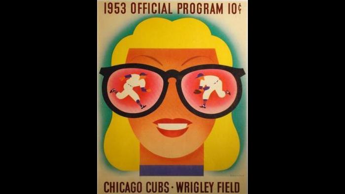 Dorothy and Otis Shephard, Cubs Scorecard, 1953. (Courtesy of the Terra Foundation for American Art)