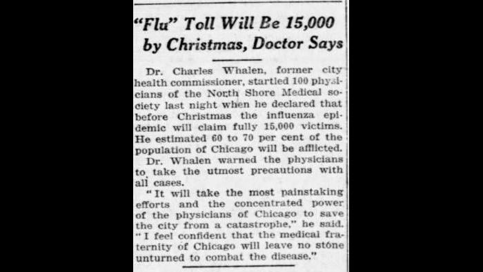 Oct. 2, 1918: Chicago Tribune archives.