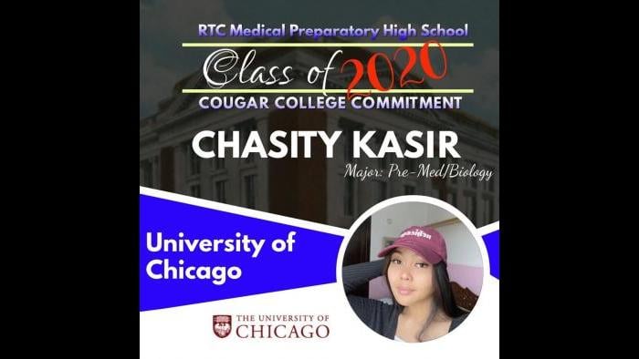 Chasity Kasir (Richard T. Crane Medical Preparatory High School / Facebook)