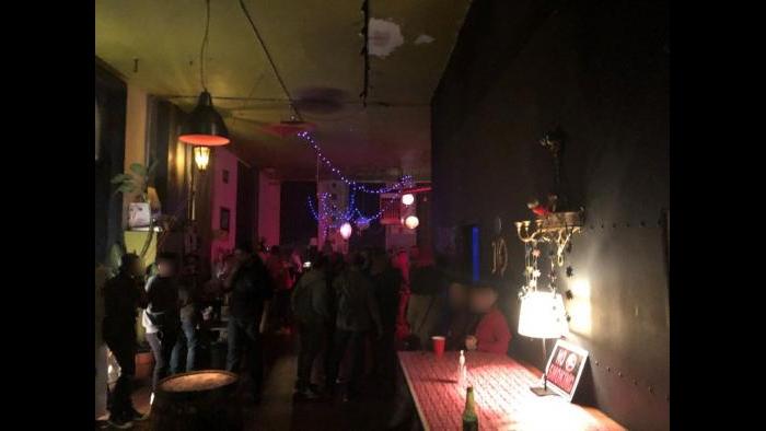 Another large party at 107 W. Hubbard St. was shut down, according to city officials. (Courtesy of City of Chicago)