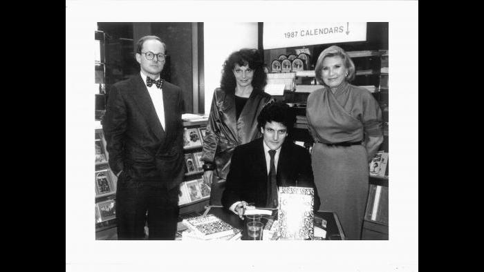 Martin Muller, Diane, Alain and Lois Lehrman, publisher of the Nob Hill Gazette, at a signing for Alain’s book Piazza Carignano in San Francisco in 1986. (Courtesy of Martin Muller)