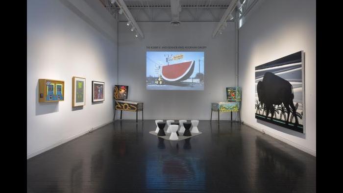 From the exhibition “Kings and Queens: Pinball, Imagists and Chicago.” (James Prinz / Elmhurst Art Museum)