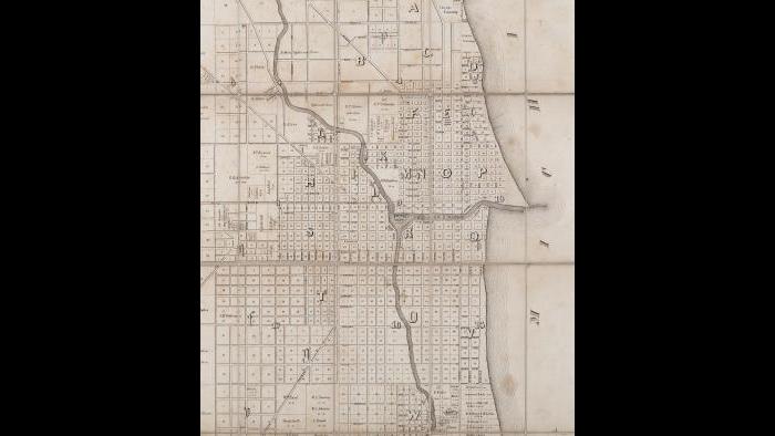 Chicago ward map: 1849
