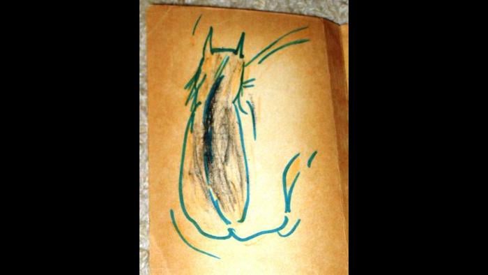 Algren used to like to autograph his books with an image of a cat. This cat was in a copy of "The Last Carousel," signed for Andy Austin. (Mary Wisniewski. Used with permission of Andy Austin Cohen)
