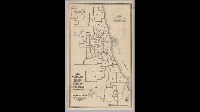 Chicago ward map: 1921