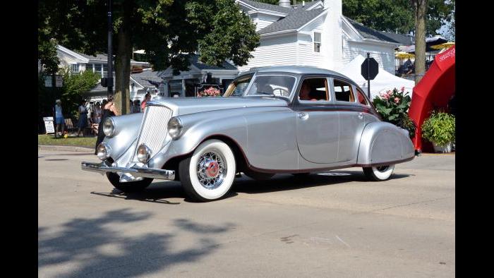 Chicago Vintage Motor Carriage’s 1933 Pierce Arrow-Silver Arrow at the Geneva Concours d’Elegance. (Credit: Bill Ficht)