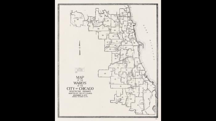 Chicago ward map: 1970