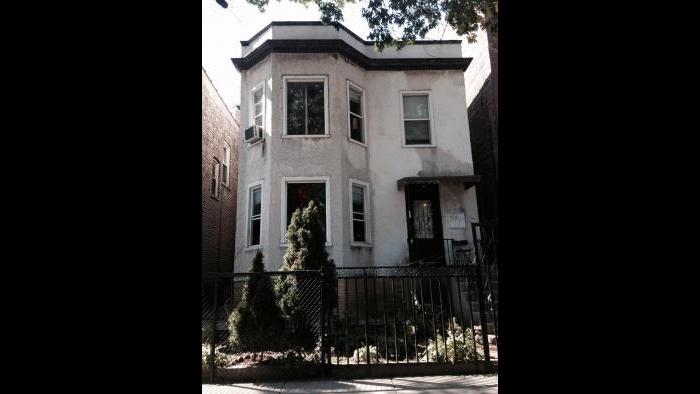 The Albany Park two-flat where Algren lived from with his parents from the age of eleven until he went to college. The Abrahams lost the house during the Depression. (Mary Wisniewski)