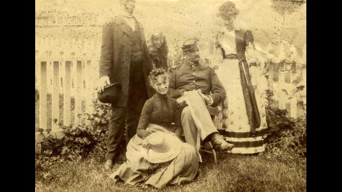 This is the only known photo of the entire Gilbreath family. (Courtesy Pritzker Military Museum)