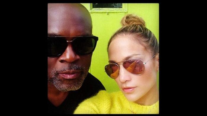 With JLO in Sag Harbor. (Courtesy L.A. Reid)