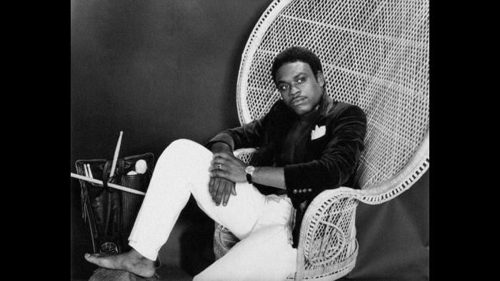 With my sticks, circa 1978. (Courtesy L.A. Reid)