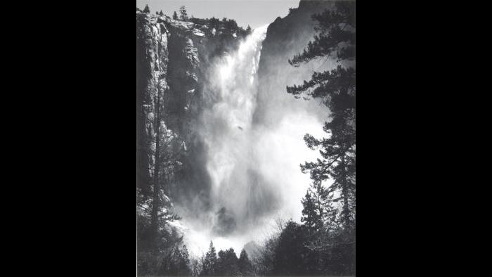 Ansel Adams, Bridalveil Fall, Yosemite National Park, California, 1927