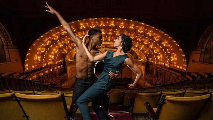 Alvin Ailey American Dance Theater’s Solomon Dumas and Sarah Daley-Perdomo (Photo by Todd Rosenberg)
