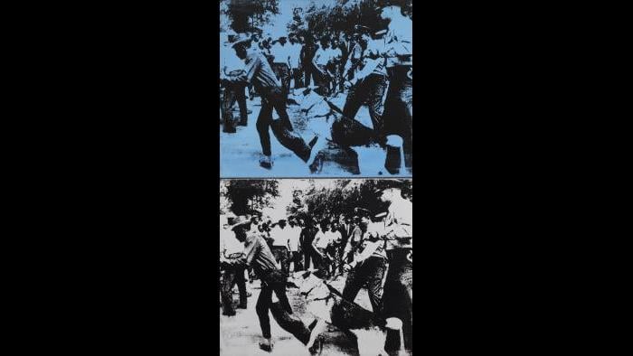 Andy Warhol. Little Race Riot, 1964. (Courtesy of the Art Institute of Chicago, Gift of Edlis/Neeson Collection)