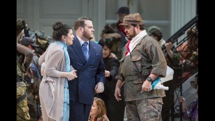 Annie Rosen, Anthony Clark Evans and Rafael Davila (Todd Rosenberg)