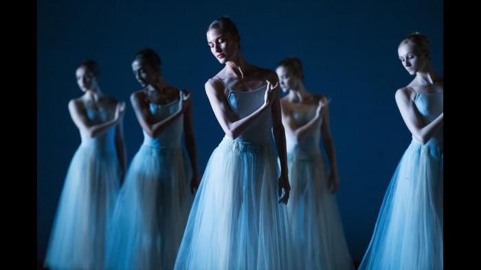 Artists of Ballet West in George Balanchine’s “Serenade.” (Photo by Beau Pearson)