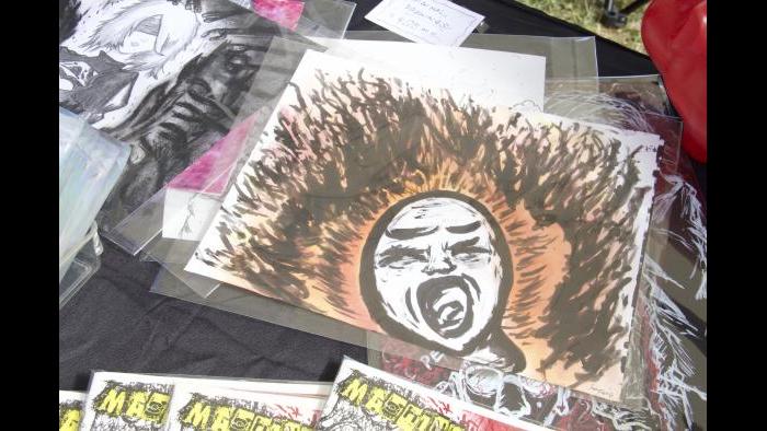 Artwork by Jonathan Banderas. (Ariel Parrella-Aureli / WTTW News)