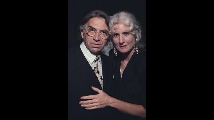 Bill Graham and Melissa Gold. Orpheum Theatre, San Francisco, October 1991. (Courtesy of Ken Friedman)