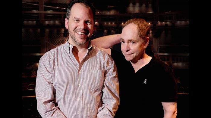 Aaron Posner, left, and Teller (of Penn & Teller) adapt and direct Chicago Shakespeare Theater’s production of “Macbeth.” (Photo by Bill Burlingham)