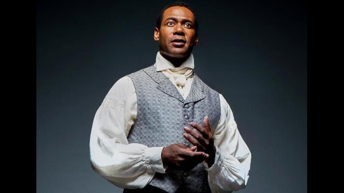 Actor Dion Johnstone as Ira Aldridge in Chicago Shakespeare Theater’s production of “Red Velvet.” (Photo by Jeff Sciortino)