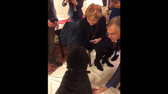 Carol Marin at the White House on Thursday. (Don Moseley)