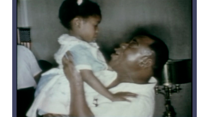 Still image from home movies taken at Louis Armstrong’s house. (Courtesy of Catherine Russell)