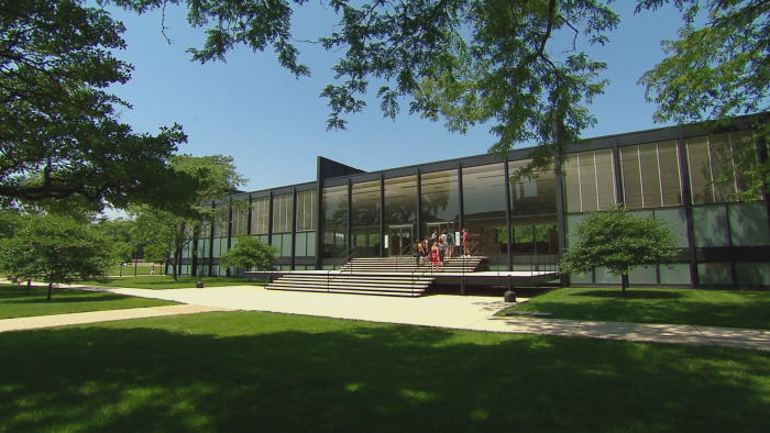 The Mecca was torn down when IIT was built. The new campus included Crown Hall, one of Ludwig Mies van der Rohe’s major architectural achievements.